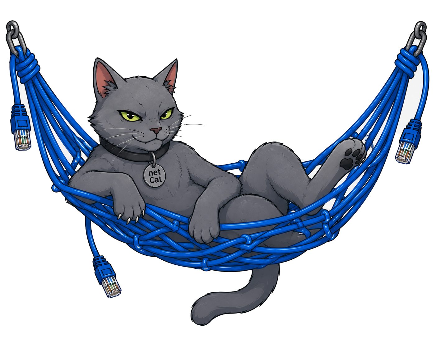 Net Cat Relaxing